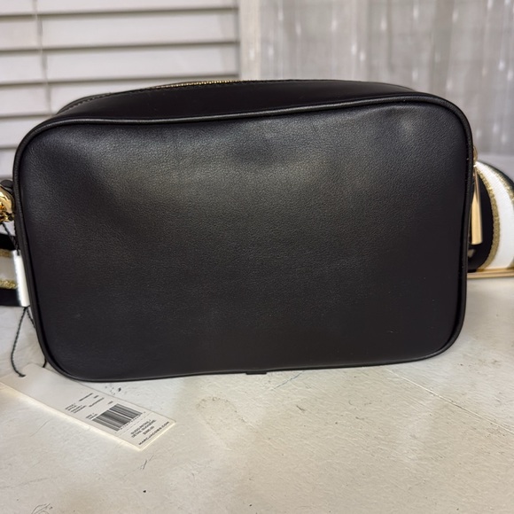 $395 MARC JACOBS Black Flash Leather Crossbody Bag w extra Gold Chain Strap - Picture 9 of 15